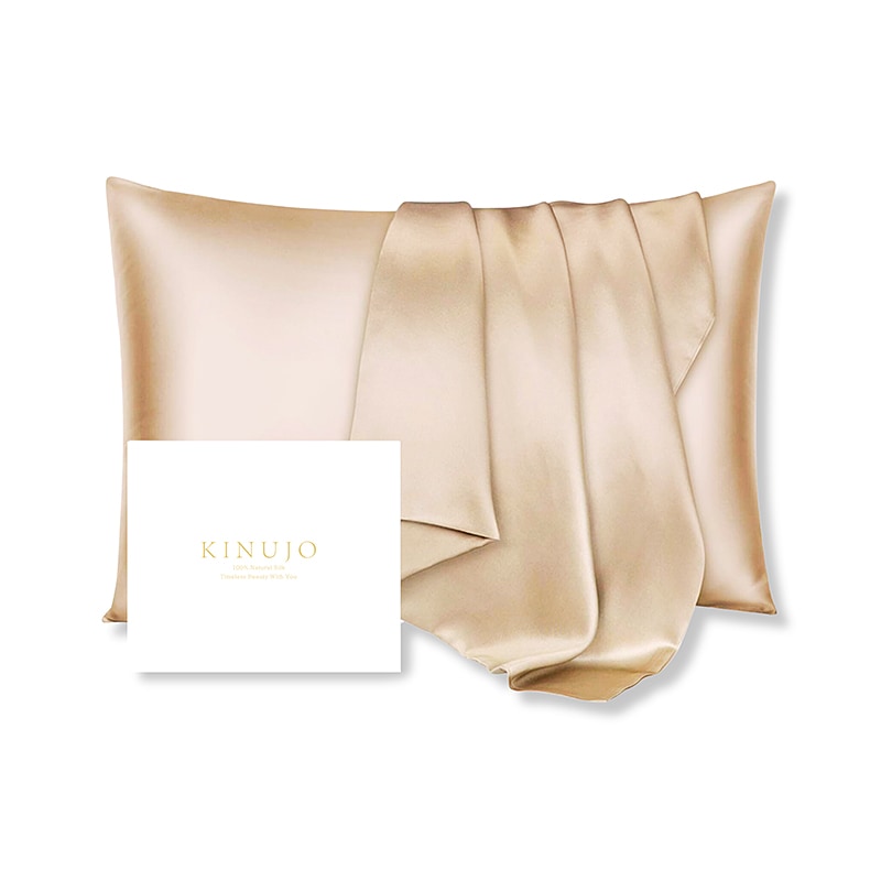 KINUJO Silk Rich Pillowcase シャンパンゴールド(SRP001)